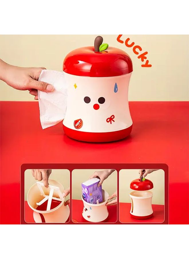 Green Apple Tissue Box Desktop Napkin Holder Holiday Decoration Gift Set - Image 3
